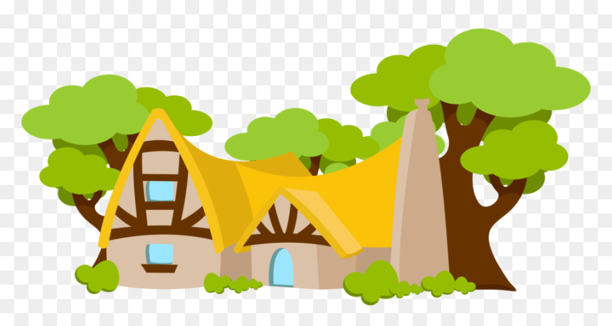 Fantoches Branca De Neve - Snow White House Clipart, HD Png Download - branca de neve png