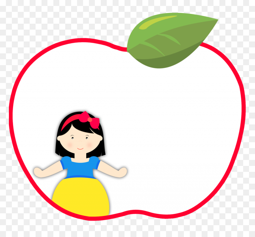 Maça Branca De Neve Para Convite, HD Png Download - branca de neve png