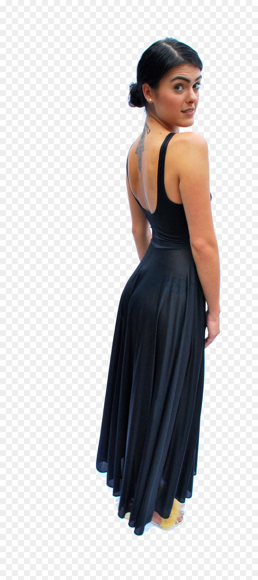Home / Clothing / Vintage Black Lace Maxi Slip Dress - Gown, HD Png Download - vintage lace png