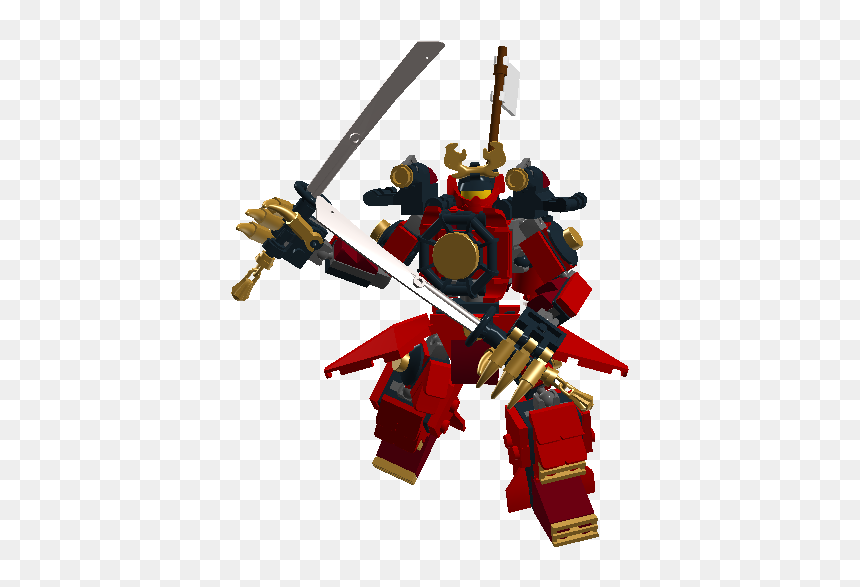 Samurai Micro Mech Pose 2 - Action Figure, HD Png Download - lego ninjago png