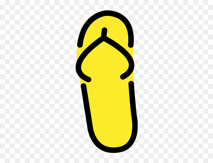 Thong Sandal Emoji Clipart, HD Png Download - beach emoji png