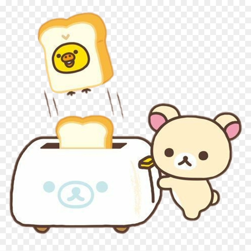 #rilakkuma #kori #tori #bake #bread - Polar Bear Holding Paint Brush, HD Png Download - rilakkuma face png