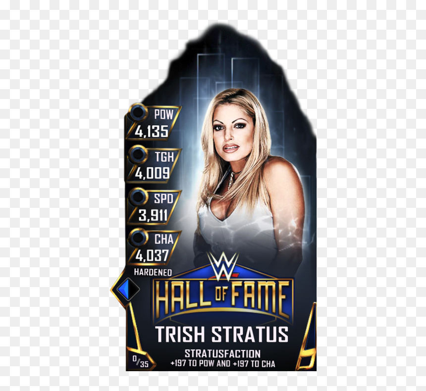 Wwe Supercard Hall Of Fame Cards, HD Png Download - trish stratus png