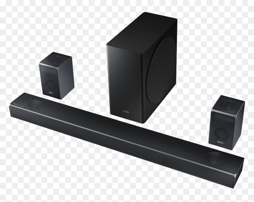 Samsung Q Series Soundbar Line Hw Q90r 003 Set R Perspective2 - Samsung Hw Q90r Soundbar, HD Png Download - tv lines png