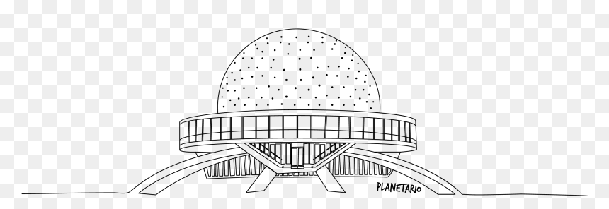 Planetario Dibujo - Line Art, HD Png Download - dibujos png