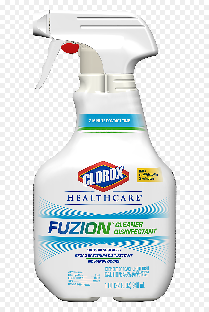 Clorox Healthcare Fuzion Cleaner Disinfectant, HD Png Download - cleaning products png