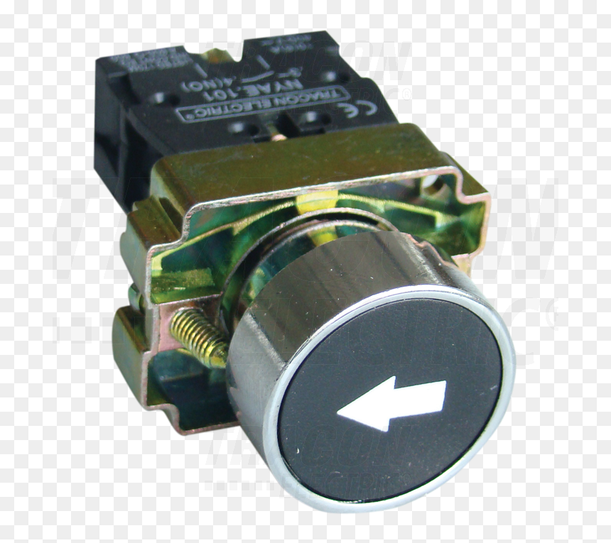 Bouton Poussoir Avec Flèche, HD Png Download - flecha blanca png