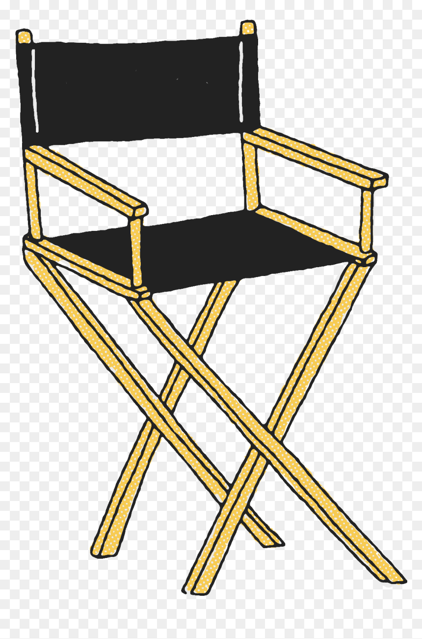 Transparent Directors Chair Clipart, HD Png Download - tv lines png