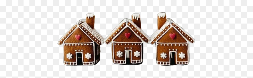 Christsmas Png🎄 - Simple Gingerbread House Design, Transparent Png - christmas overlay png