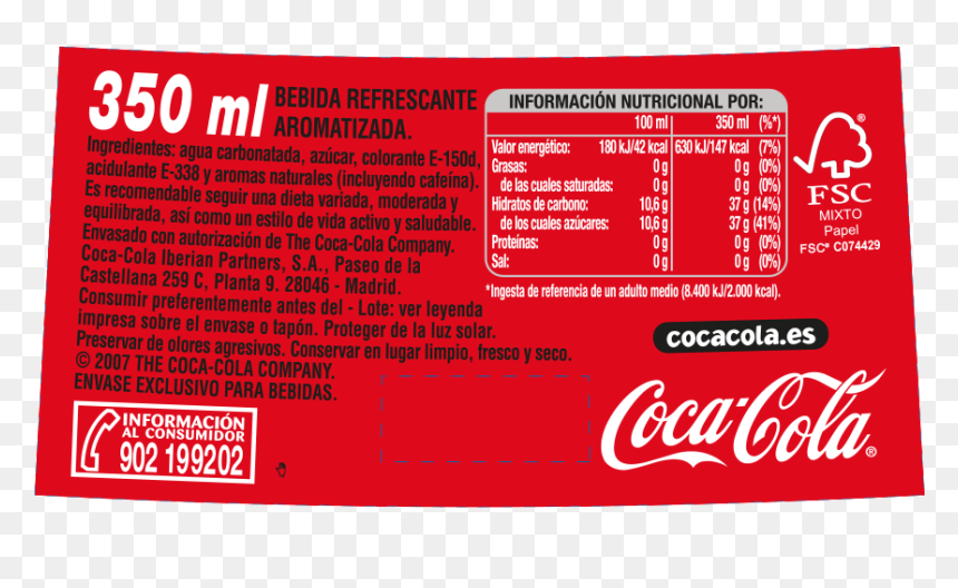 Coca Cola 350 D - Coca Cola, HD Png Download - refrescos png