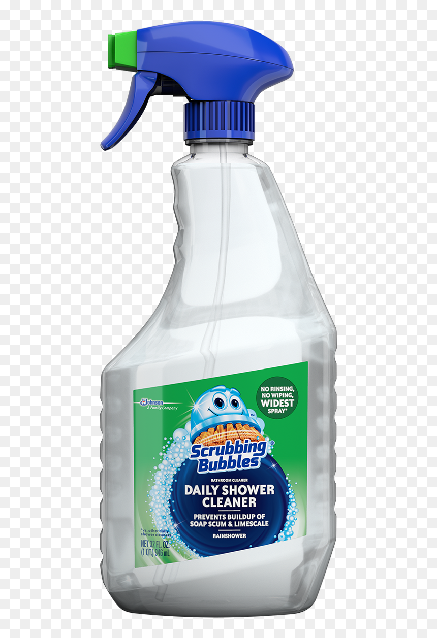 Scrubbing Bubbles Daily Shower Cleaner, HD Png Download - cleaning products png
