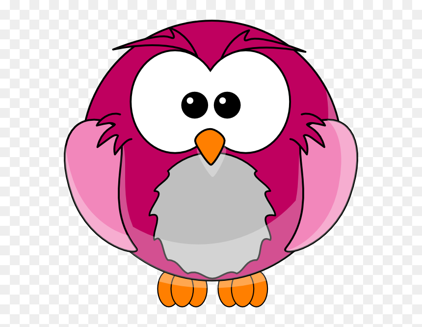 Clip Art At Clker - Purple Owl Cartoon, HD Png Download - buho png