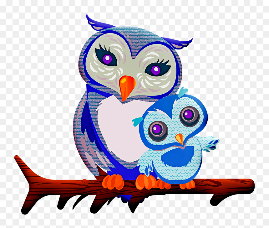 Mother And Baby Clip Art, HD Png Download - buho png
