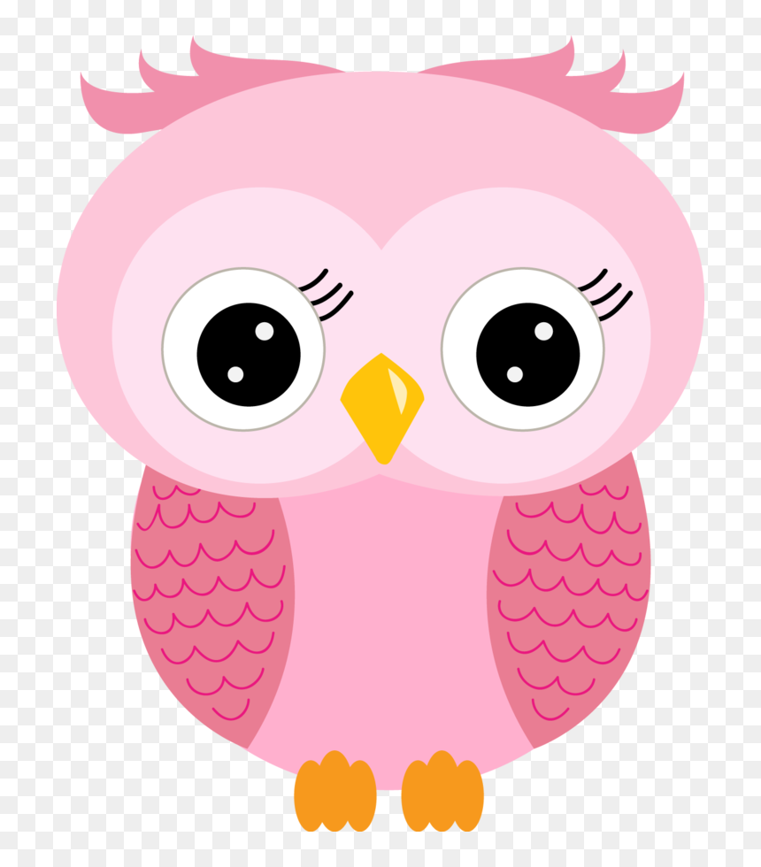 Cute Baby Cartoon Owl, HD Png Download - buho png