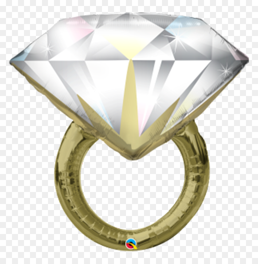 Diamond Ring Balloon, HD Png Download - anillos de boda png