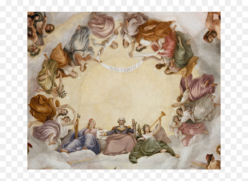 Download - Lukisan The Apotheosis Of Washington, HD Png Download - us capitol png
