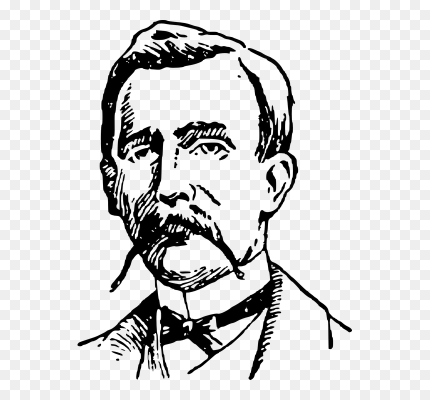 Drawing Of A Mustache Man, HD Png Download - bigode png