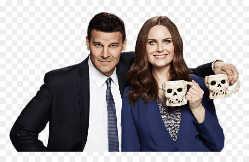 David Boreanaz And Emily Deschanel Bones Clip Arts - Bones Tv Series, HD Png Download - bones.png