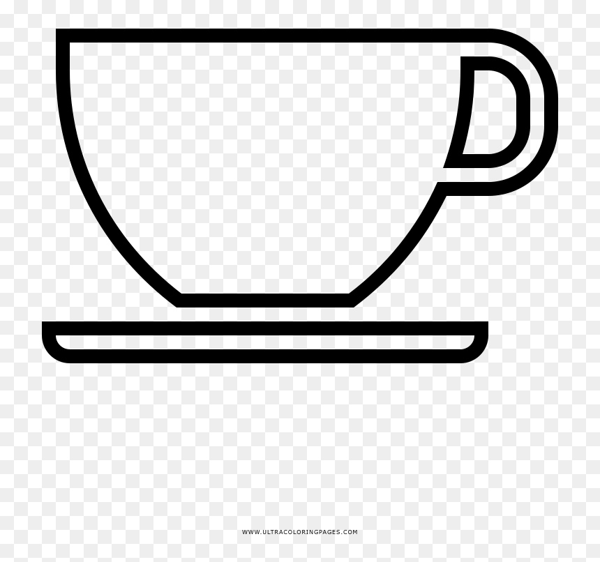 Dibujo De Taza De Café Para Colorear - Dibujo De Una Tasa, HD Png Download - cara triste png