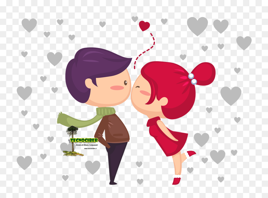 Diseños Amor - Cute Valentines Cartoon, HD Png Download - diseños png