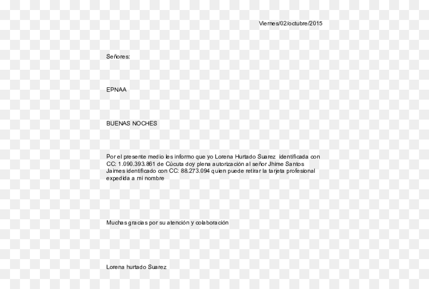 Letter Confirming Release Of Vehicle, HD Png Download - gracias por su atencion png