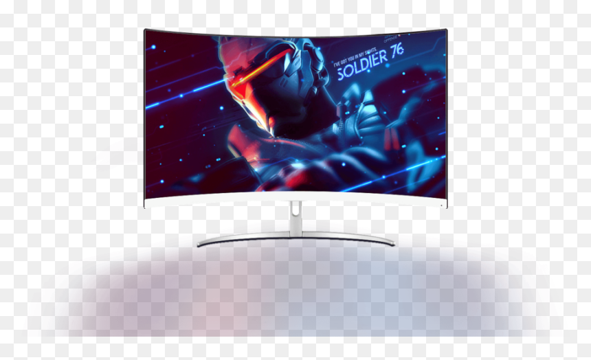 32 Inch Led Monitor - Gaming Pc Monitor, HD Png Download - soldier 76 mask png