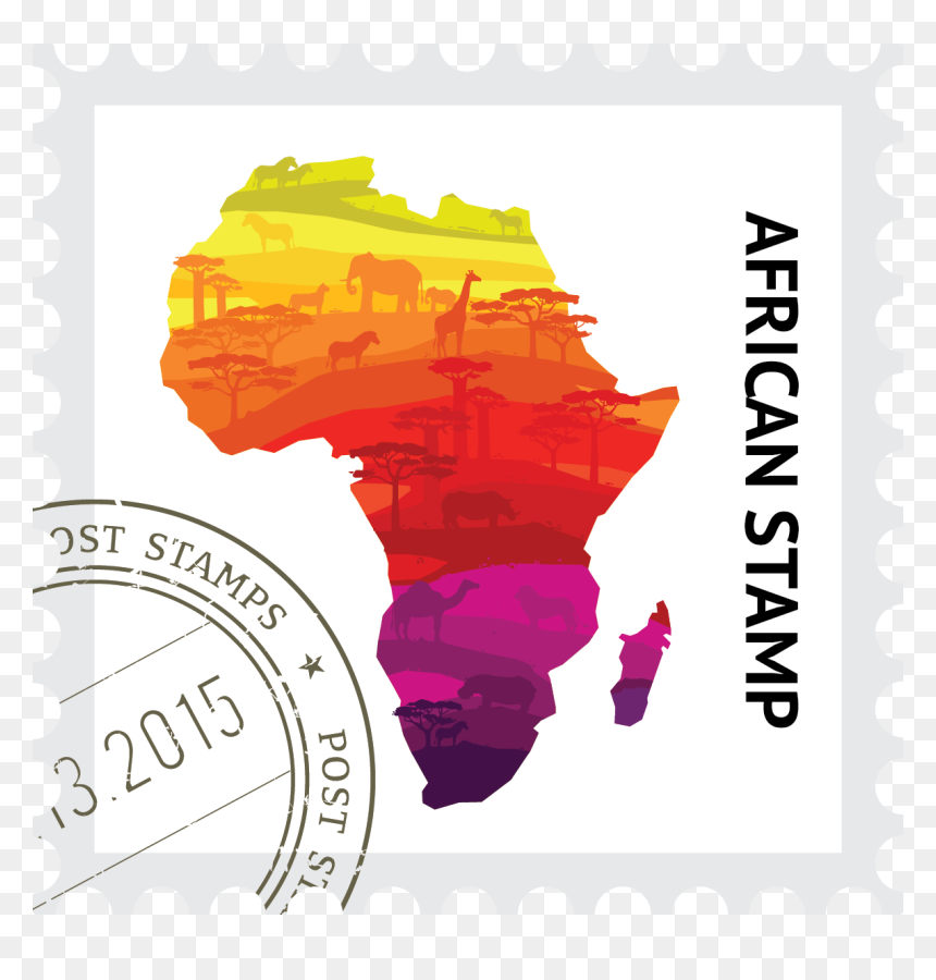 African Stamp - African Map Transparent, HD Png Download - sample stamp png