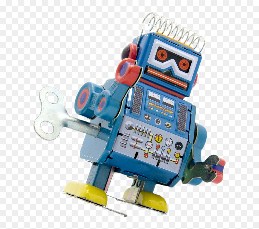 Toy Robot Png - Transparent Wind Up Robot, Png Download - robot.png