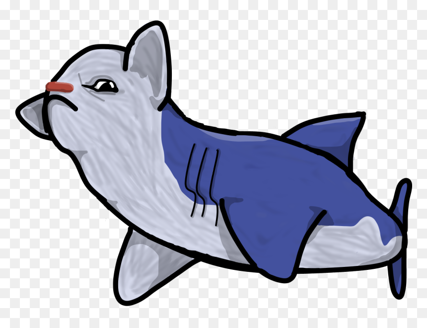 Goatshark Is A Creature Created By Aliens By Attaching - Shark Goat Dog, HD Png Download - shark head png