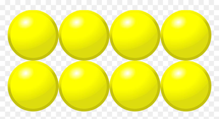 Beads Quantitative Picture For Multiplication Clip - Balloon, HD Png Download - 2x4 png