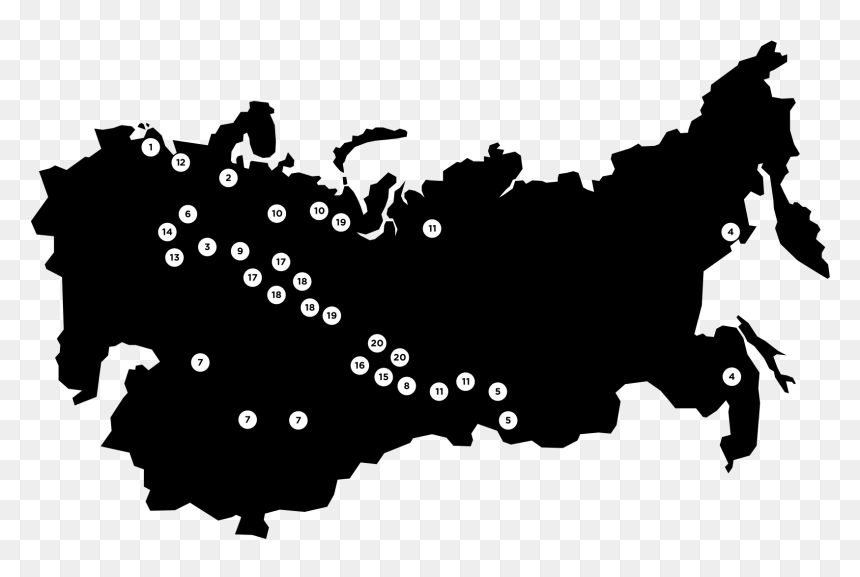Eestlaste Peamised Mõrvamis , Vangistus Ja Asumiskohad - Russia Map Vector, HD Png Download - ussr png