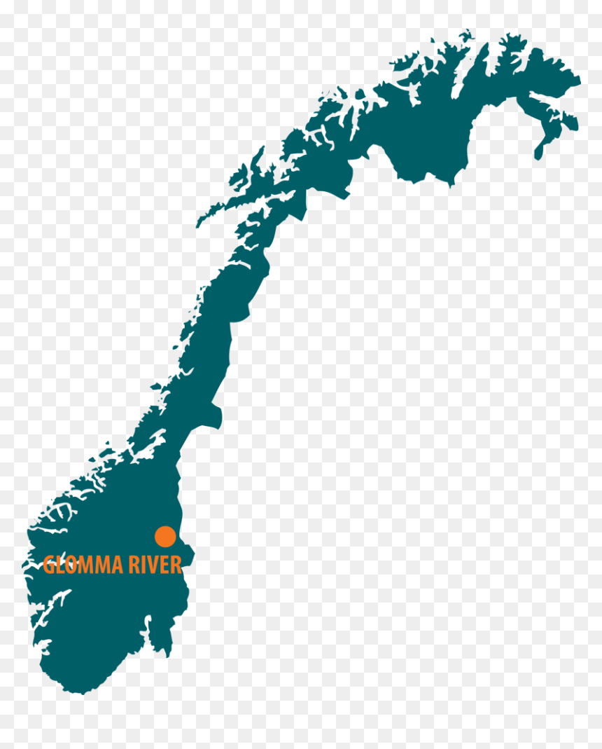 Norvege - Map Norway Vector, HD Png Download - fly fishing png
