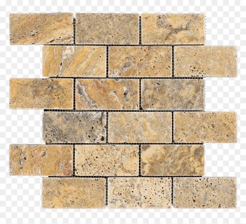 Scabos Travertine Mosaic Tile - Mexican Background Brick, HD Png Download - 2x4 png