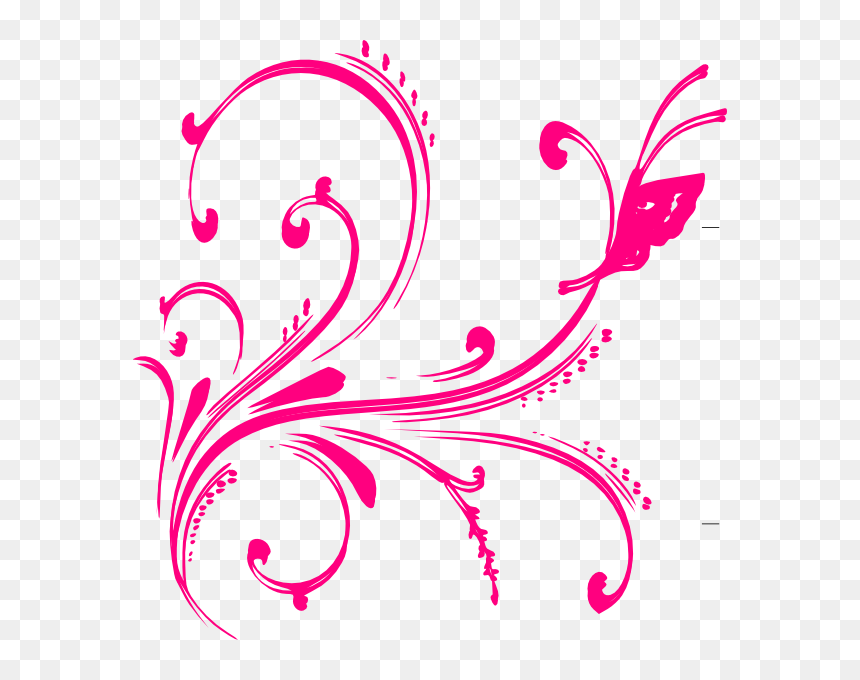 White Floral Designs Png, Transparent Png - butterfly border png