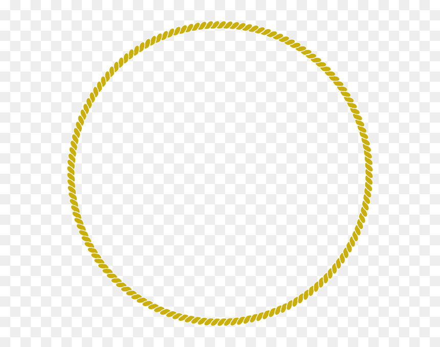 Gold Rope Circle Png, Transparent Png - dot circle png