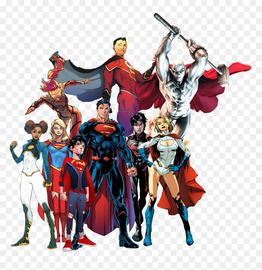 Superman Superboy Supergirl, HD Png Download - tim drake png