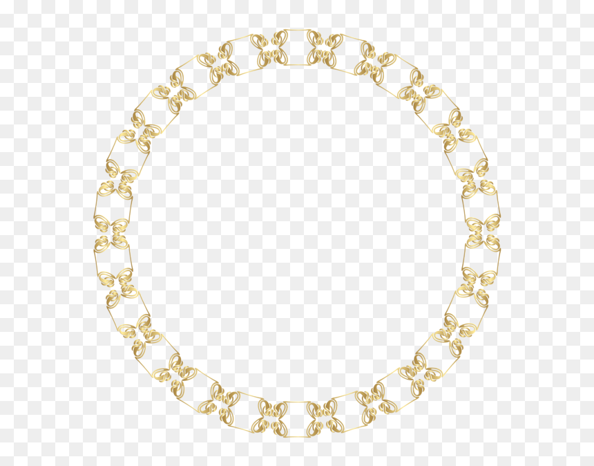 Border Gold Circle Png Hd, Transparent Png - dot circle png