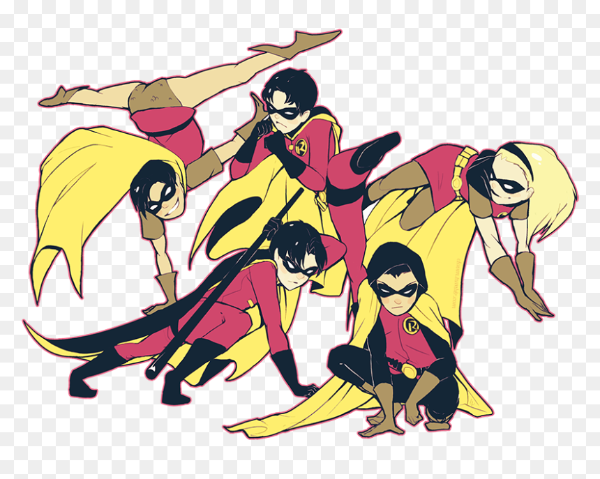 Dick Jason Tim Stephanie Damian, HD Png Download - tim drake png