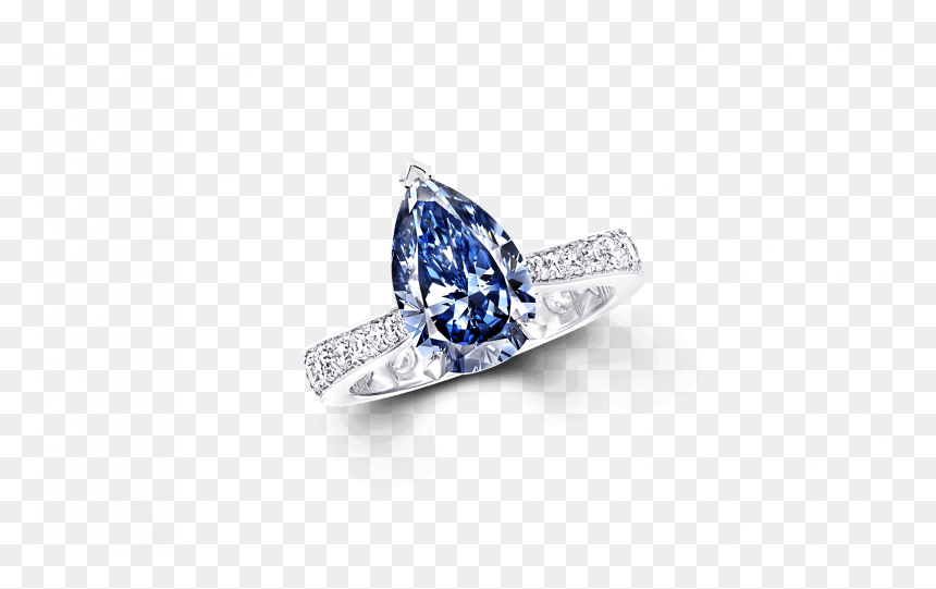 Engagement Ring, HD Png Download - blue diamonds png