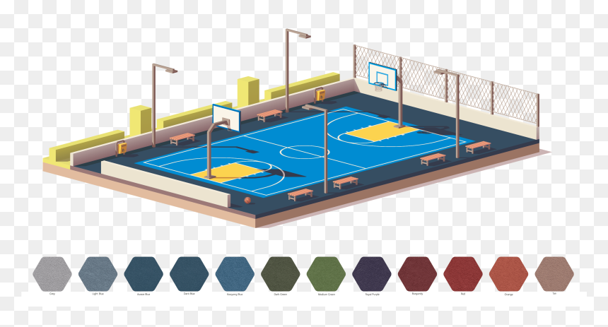 Basketball Court Lines Png, Transparent Png - basketball court lines png