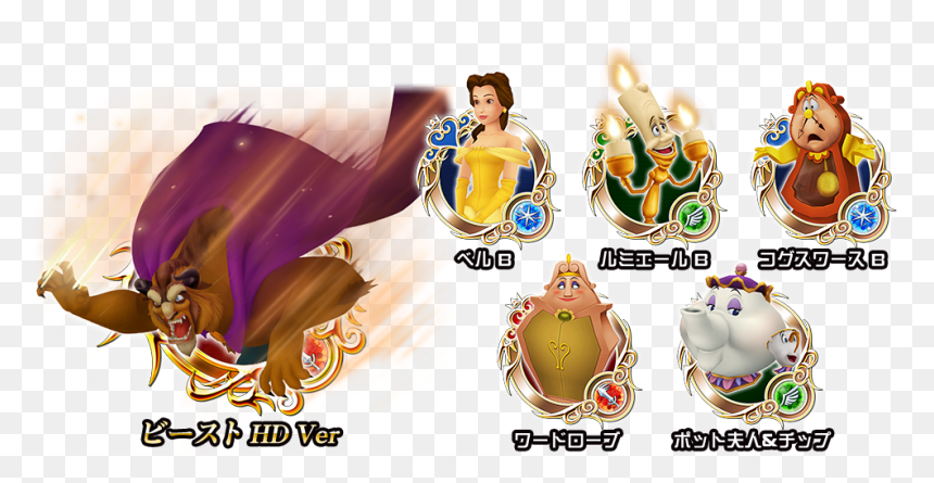 Kingdom Hearts 3 Beast, HD Png Download - beauty and beast png