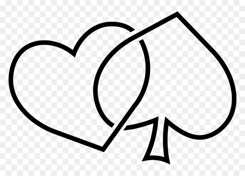 Asexual Coloring Pages, HD Png Download - black and white heart png