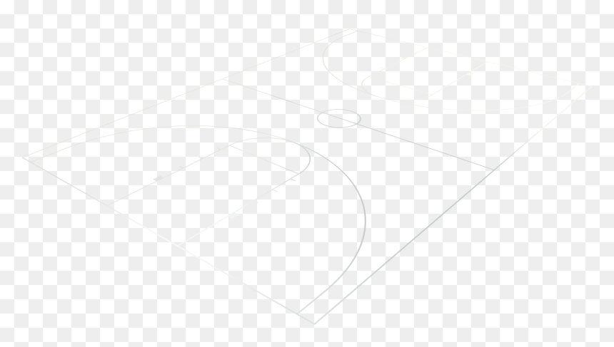 Sketch, HD Png Download - basketball court lines png