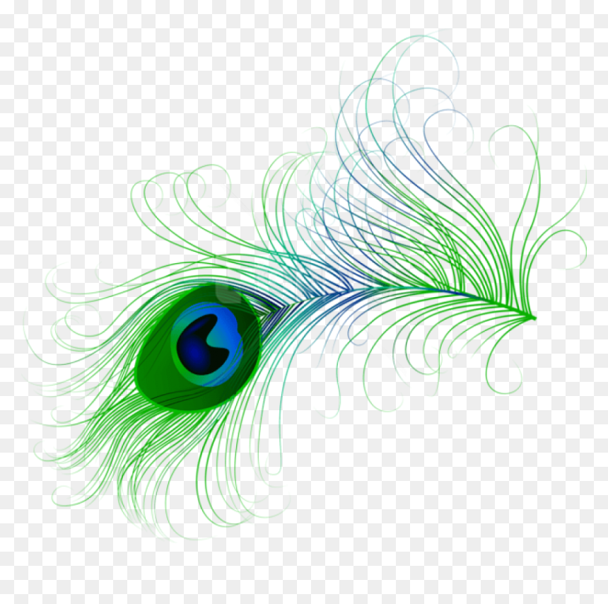 Transparent Peacock Feather Png, Png Download - blue feather png