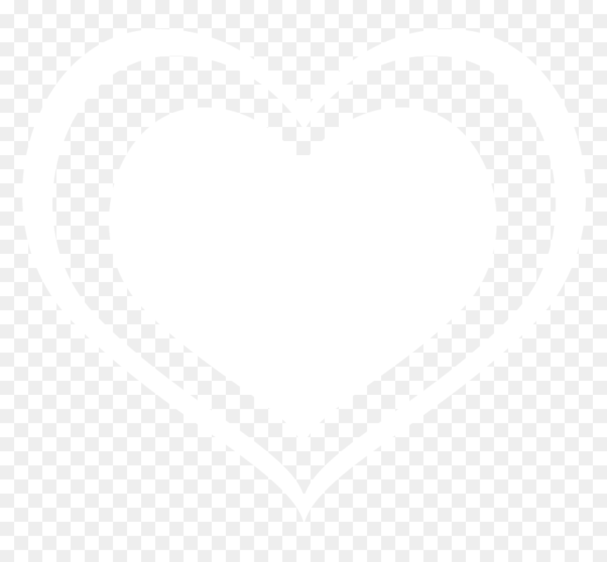 Heart, HD Png Download - black and white heart png