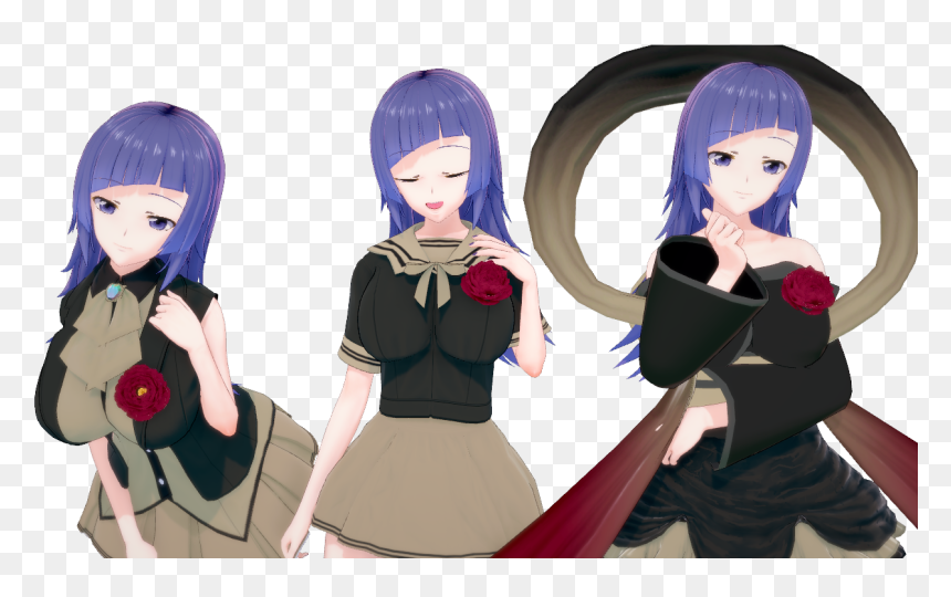 Anime, HD Png Download - anime school girl png