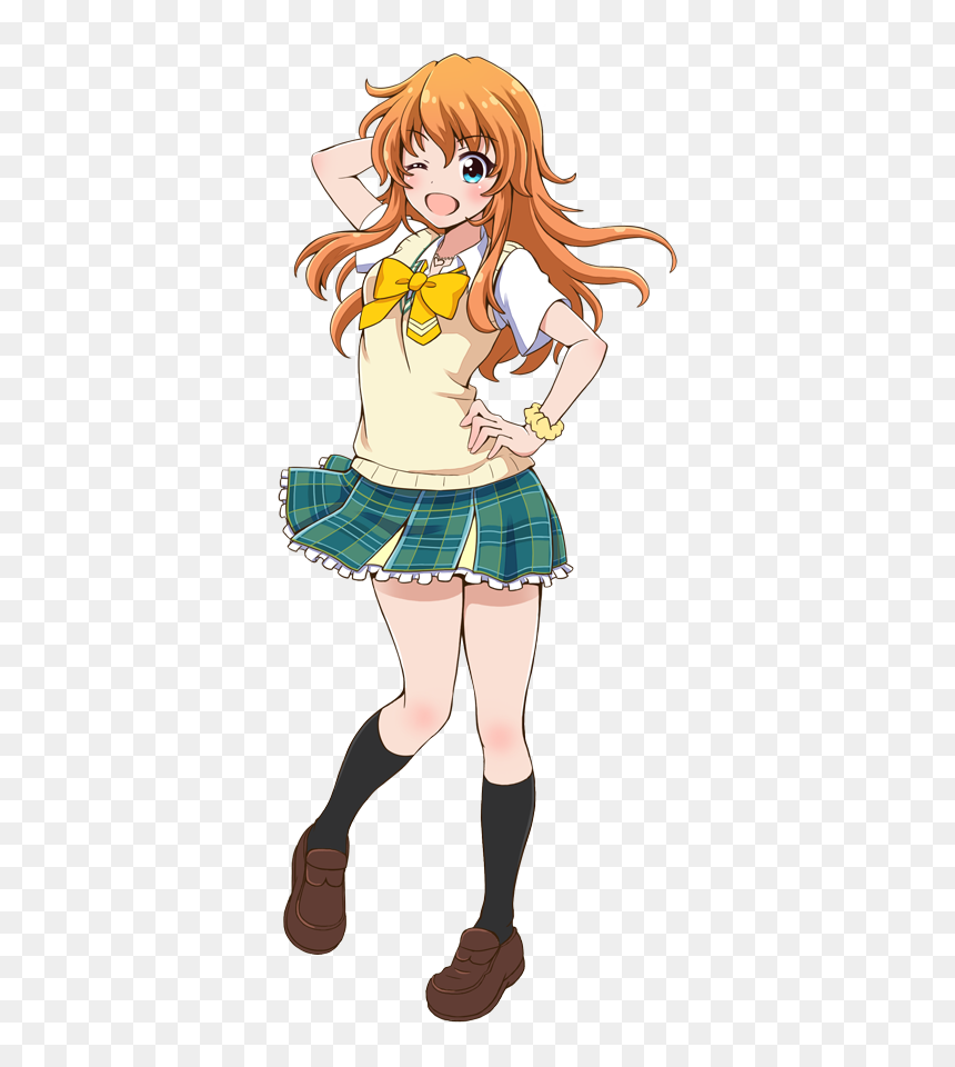 Battle Girl High School Nozomi, HD Png Download - anime school girl png