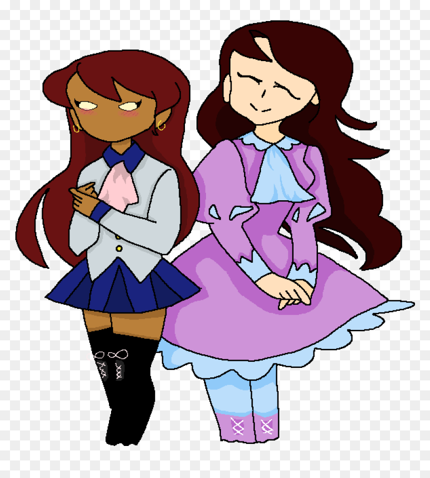 Drawing, HD Png Download - anime school girl png