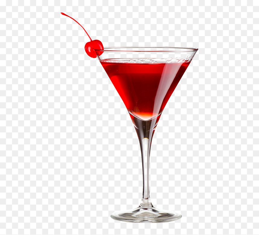 Cocktail With Cherry, HD Png Download - martini splash png