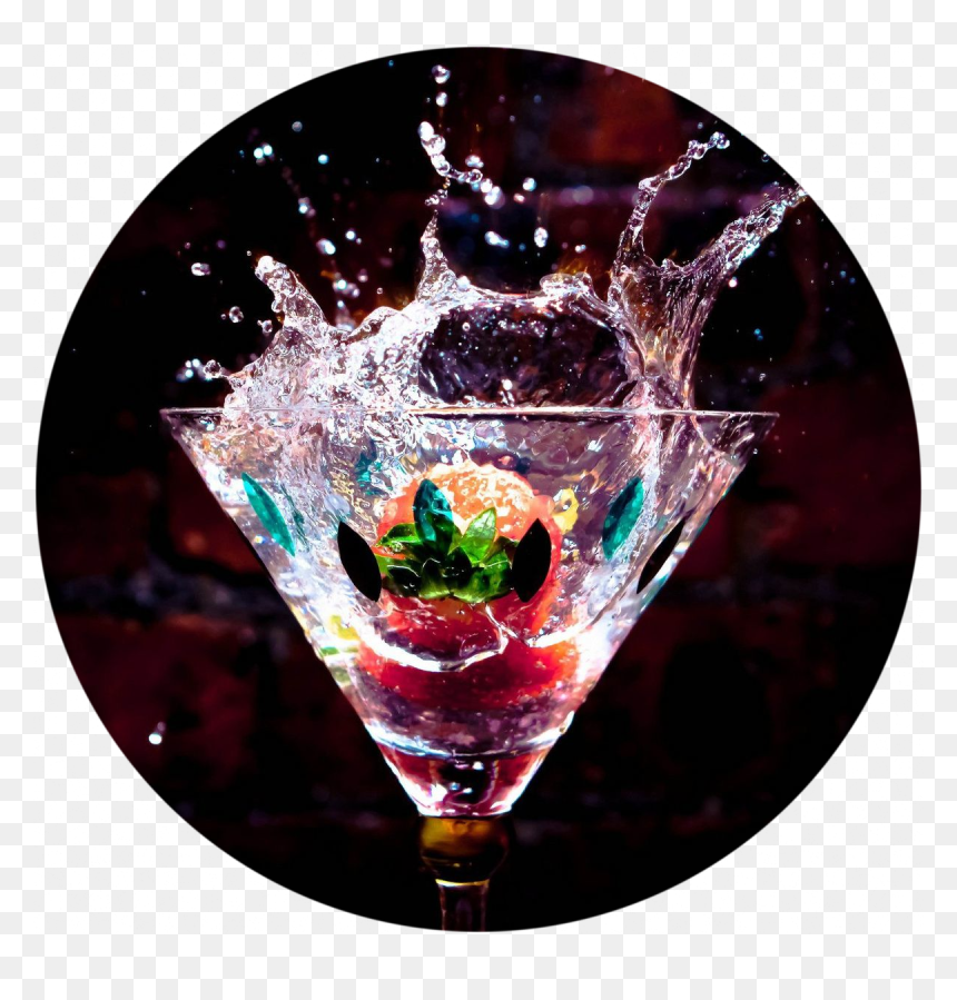 Drinks Wallpaper Iphone, HD Png Download - martini splash png